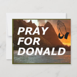 Bete für Donald (Trump) 5"x7" Get Well Card Karte