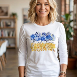 Bete für Frieden & Frieden in der Ukraine & Aquare Tri-Blend Shirt