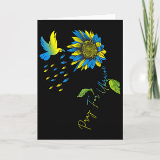 Bete Für Ukraine Sonnenblume Ukrainische Flagge Uk Karte
