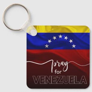 Bete für Venezuela – Venezolanische Flagge Unterst Schlüsselanhänger