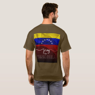 Bete für Venezuela – Venezolanische Flagge Unterst T-Shirt
