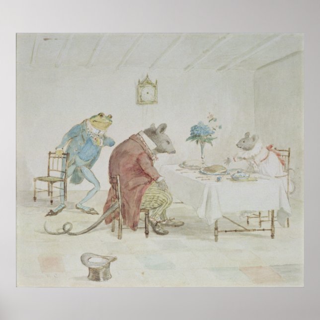 Bete, Miss Mouse, gib uns ein Bier." Poster (Vorne)