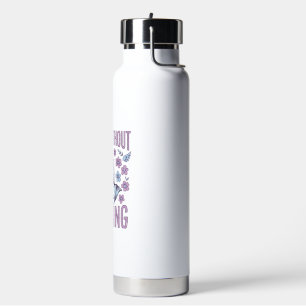 Bete ohne Unterlass Florale betende Hände Shirt_1 Trinkflasche