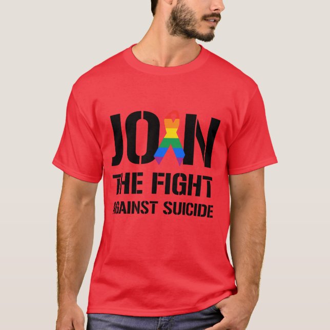 Beteiligung an der Bekämpfung von Schwulenselbstmo T-Shirt (Vorderseite)