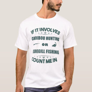 Beteiligung der Karibik-Jagd und der Fischerei im T-Shirt