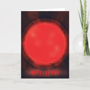 Betelgeuse supernova Weltraumkunst Feiertagskarte