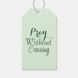 Beten Bibelverse Christliches Gebet Light Green Geschenkanhänger