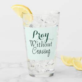 Beten Bibelverse Christliches Gebet Light Green Glas