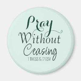 Beten Bibelverse Christliches Gebet Light Green Magnet