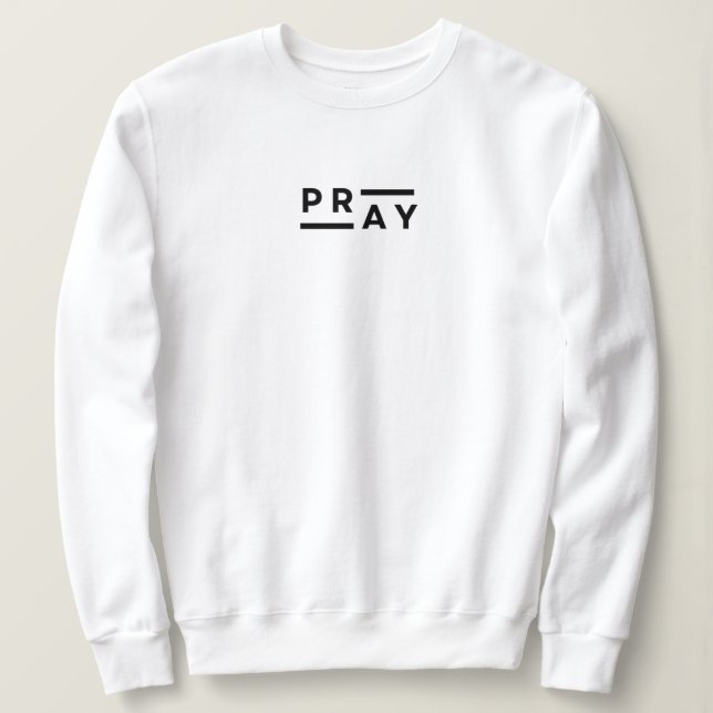 Beten - Frauen Sweatshirt (Design vorne)
