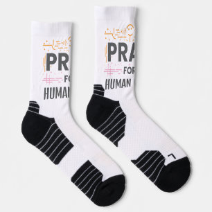 Beten für das menschliche Wesen Socken