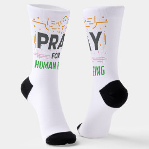 Beten für das menschliche Wesen Socken