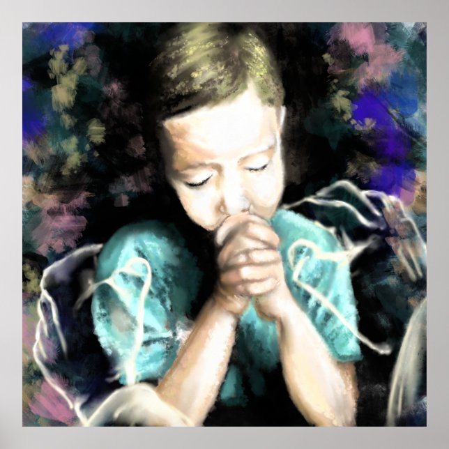 Beten für den Frieden - Bitte - Kein Krieg - Hoffn Poster (Vorne)