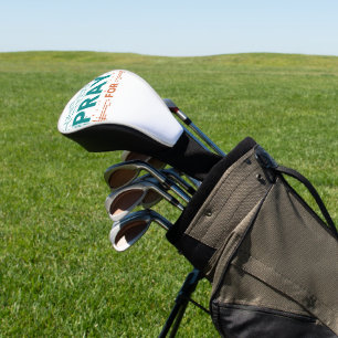 Beten für die Menschheit Golf Headcover