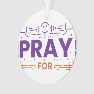 Beten für die Menschheit Ornament