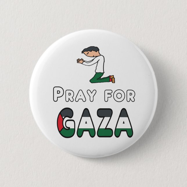 Beten für Gaza Button (Vorderseite)