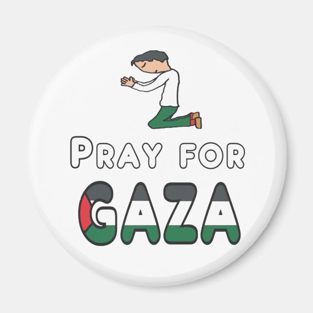Beten für Gaza Magnet (Vorne)