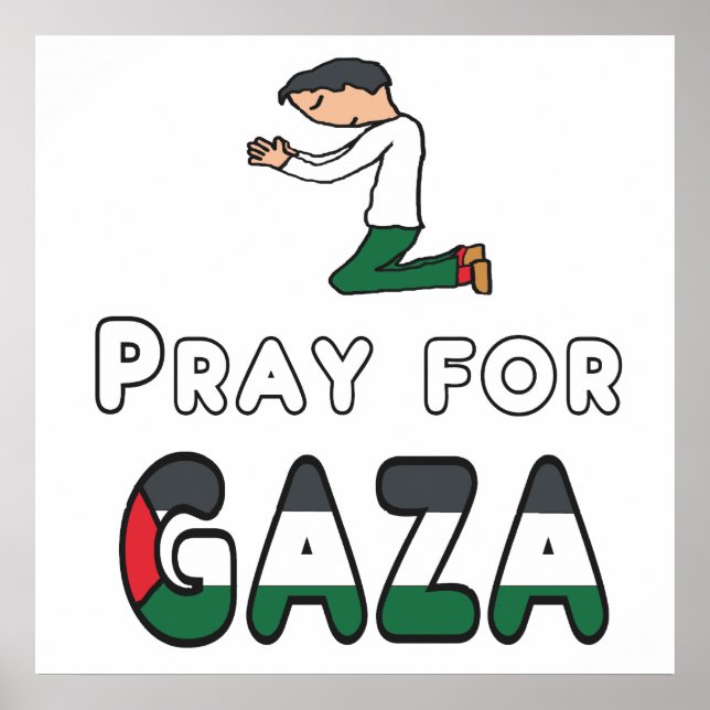 Beten für Gaza Poster (Vorne)