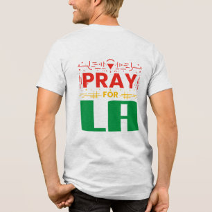 Beten für LA ・ Gebet für Los Angeles-Keule Tri-Blend Shirt