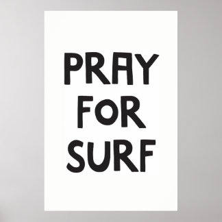 Beten für Surf Poster