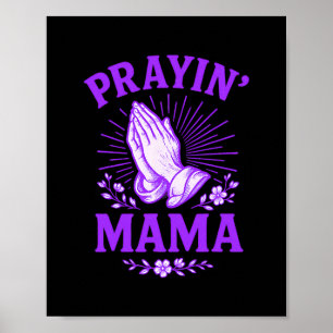 Beten Mama Christliche Mutter Religiöse betende Hä Poster