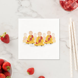 Beten Mönche Papier Napkins Serviette