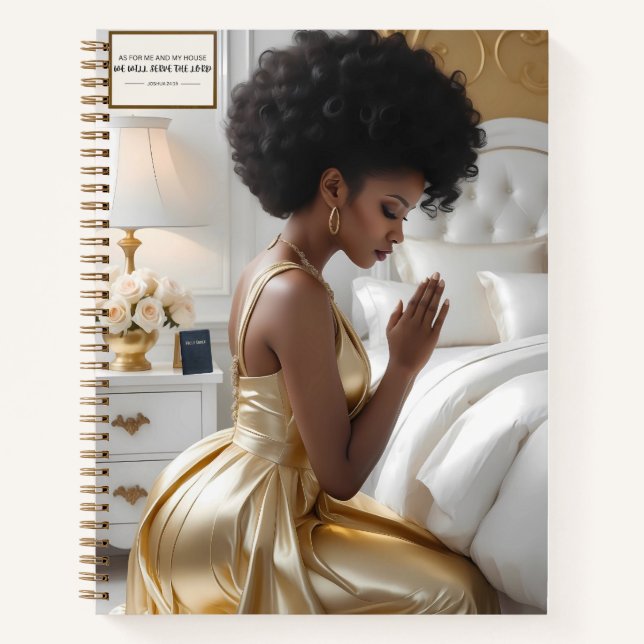 Beten Mutter Elegante Hard Cover Journal Notizbuch (Vorderseite)