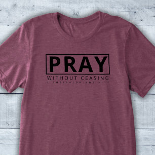Beten ohne aufhören Christliche moderne, kühne Ver Tri-Blend Shirt