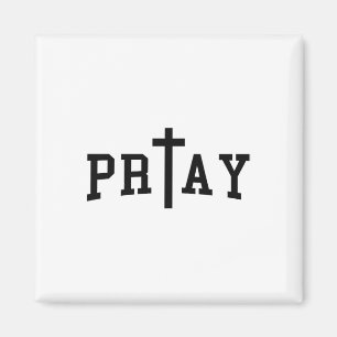 Beten Sie Christliche Cross Art Christlich Zitat r Magnet