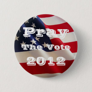 Beten Sie den Knopf der Abstimmungs-2012 Button