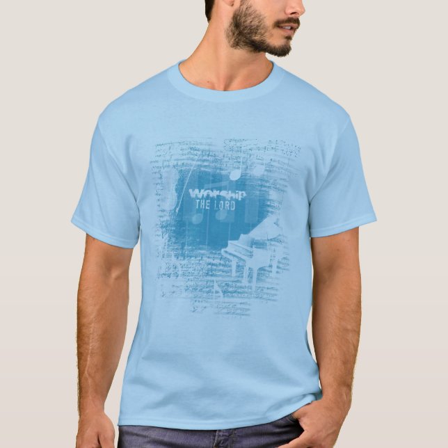 "Beten Sie den Lord" christliches T-Shirt an (Vorderseite)