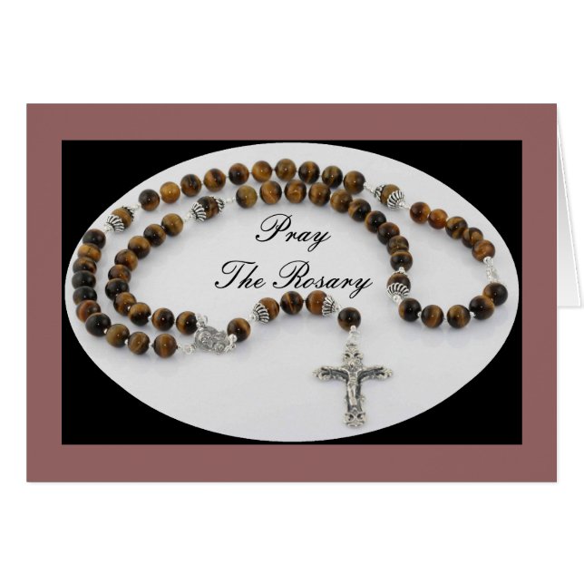 Beten Sie die Rosary (Vorderseite (Horizontal))