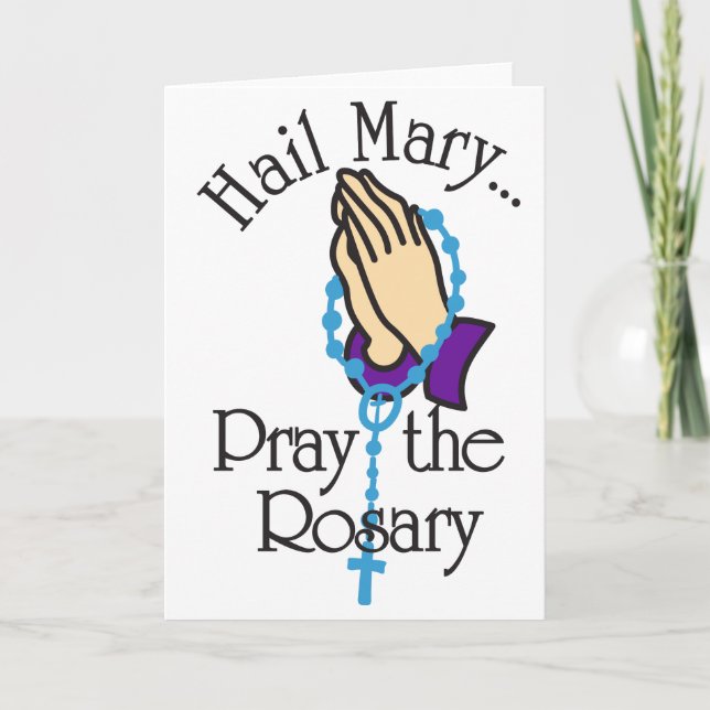 Beten Sie die Rosary Karte (Vorderseite)