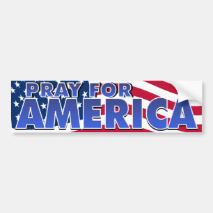Beten Sie für Amerika 2 Autoaufkleber