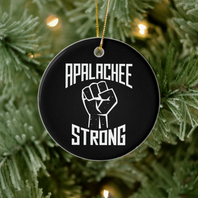 Beten Sie für Apalachee High School Strong Keramik Ornament (Baum)