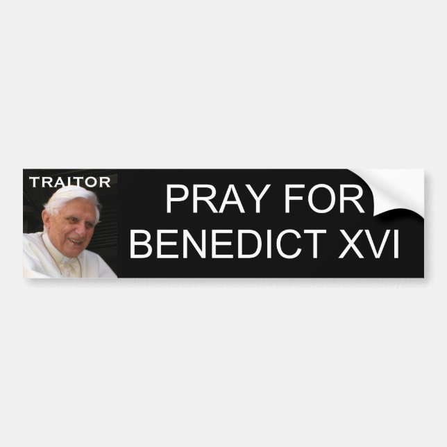 BETEN SIE FÜR BENEDICT XVI AUTOAUFKLEBER (Vorne)