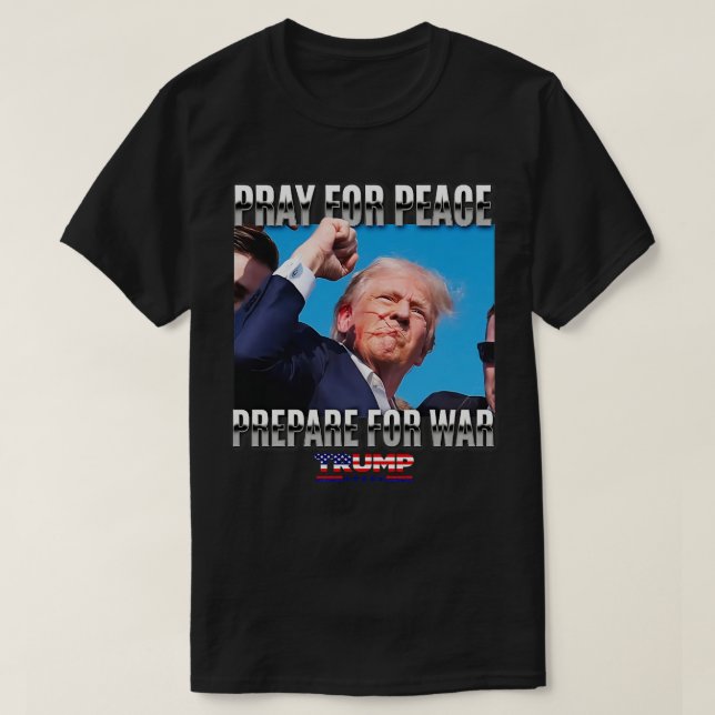 Beten Sie für die Friedensvorbereitung für ProTrum T-Shirt (Design vorne)