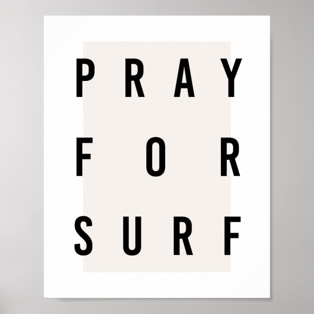 Beten Sie für die neutrale Box der Surf Box Poster (Vorne)