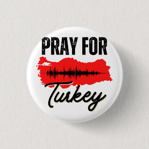Beten Sie für die Türkei Button