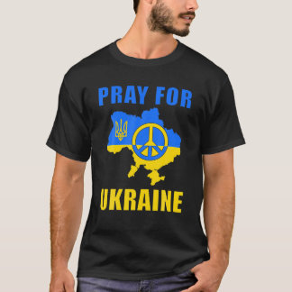 Beten Sie für die Ukraine Flaggenfreie Ukraine - I T-Shirt
