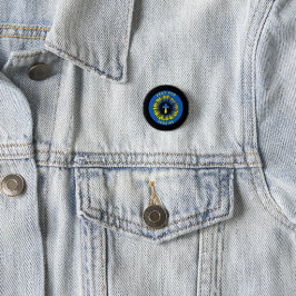 Beten Sie für die Ukraine Sonnenblumen und Kreuz Button