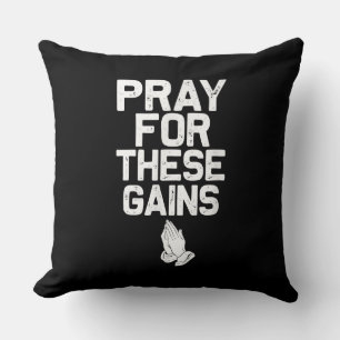 Beten Sie für diese Gewinne Fitness Gym Motivieren Kissen