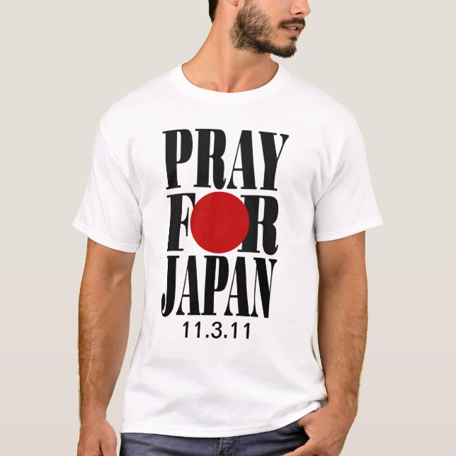 Beten Sie für Japan-T - Shirt (Vorderseite)