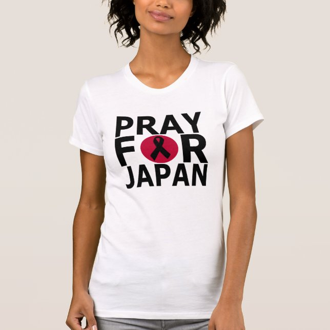 Beten Sie für Japan T-Shirt (Vorderseite)