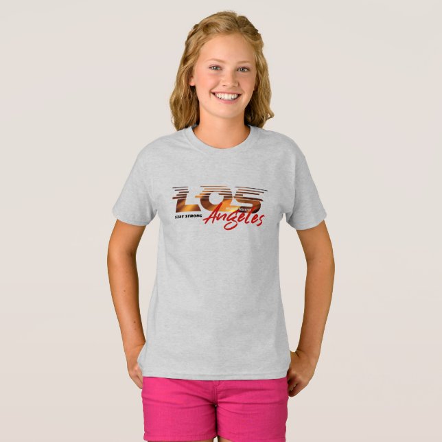 Beten Sie für Los Angeles | Kinder T-Shirt (Vorne ganz)