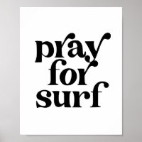 Beten Sie für Surf Vintag Retro Schriftart