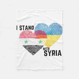 Beten Sie für Syrien Fleecedecke