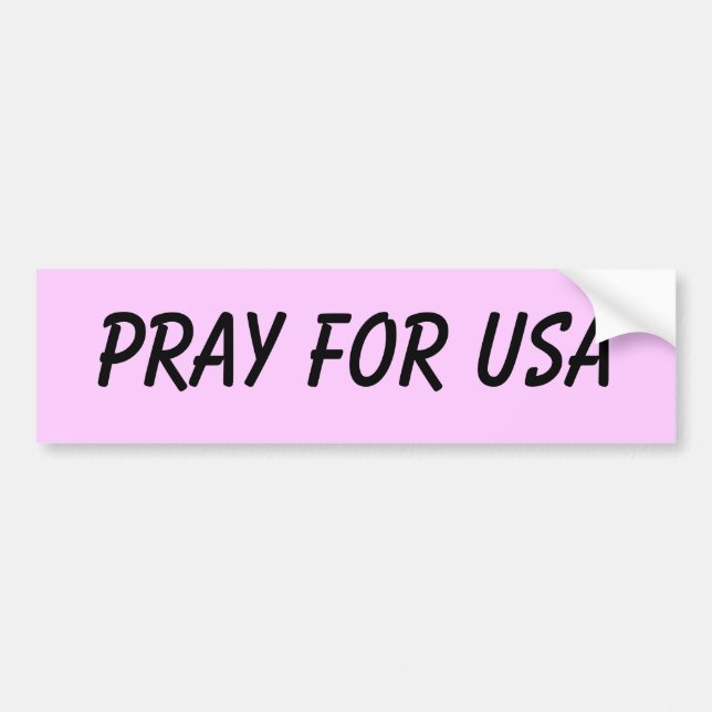 Beten Sie für USA Autoaufkleber (Vorne)