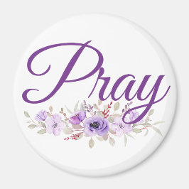 Beten Sie inspirierende Blume Magnet