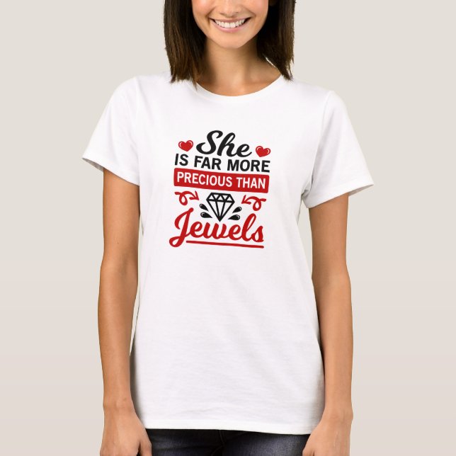 Beten Sie mehr Sorgen weniger Christlich T-Shirt (Vorderseite)